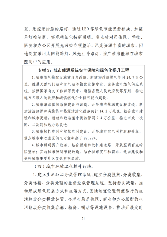 “十四五”全国城市基础设施建设规划_20