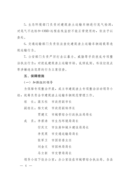 石家庄市人民政府关于印发《石家庄市规范建筑渣土运输工作实施方案》的通知_05