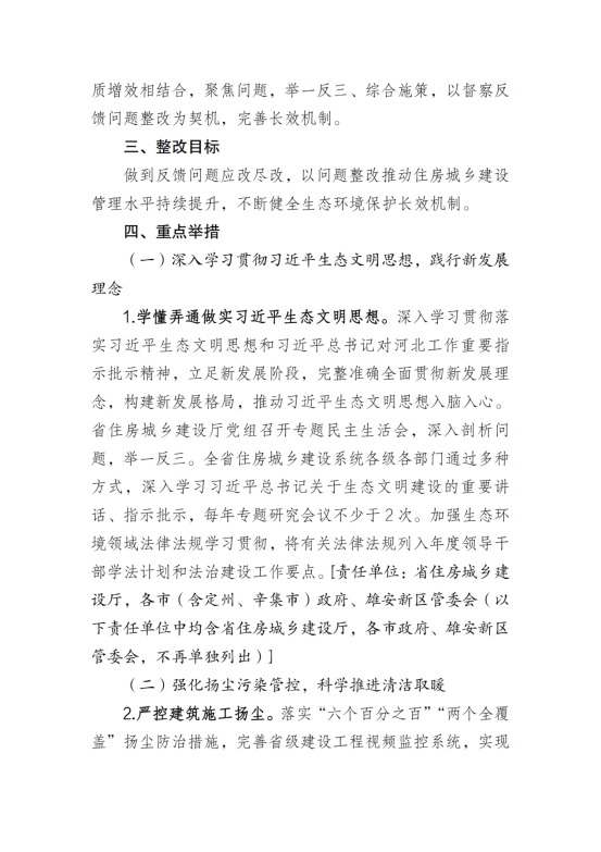 河北省住房和城乡建设系统生态环境保护督察反馈意见整改落实工作方案_01
